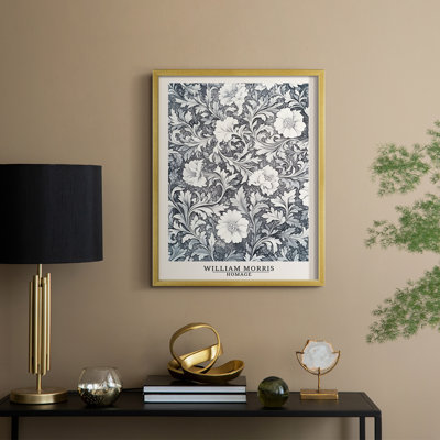 WM MORRIS Series DCCXXII Framed Print - Solid Wood