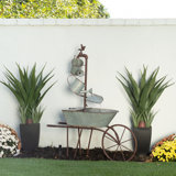 Hucklow Outdoor Metal Weather Resistant Floor Fountain