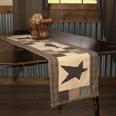 Kettle Grove Crow and Star Runner 100% Cotton Table Runner