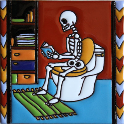 TalaMex 6 po x 6 po. Carrelage mexicain Jour des Morts Dia de los Muertos