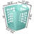 Flexible Plastic Laundry Basket - Square Storage Hamper With Side Handles For Easy Carrying - Versatile Organizer For Laundry, And Household Storage, 50 Litter-1359134688