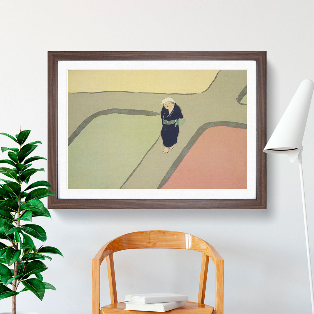 Path Through the Fields by Kamisaka Sekka - Framed Print