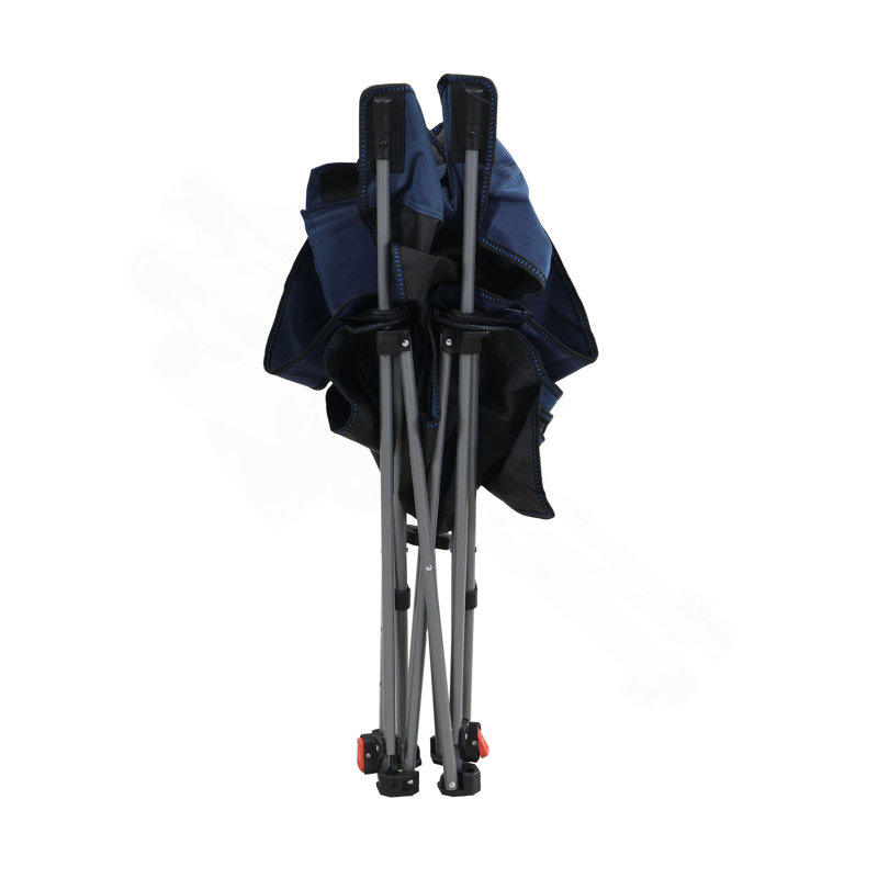 Chaise de camping d'extérieur pliante / portable / réglable inclinable (réglage à trois niveaux), poches latérales et porte-gobelet, sac de transport