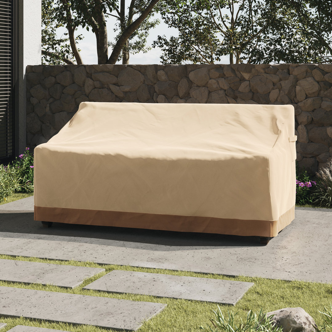 Pure Garden Outdoor Couch Cover with UV 50+ and Waterproof Backing - Patio Furniture Covers Arlmont & Co.