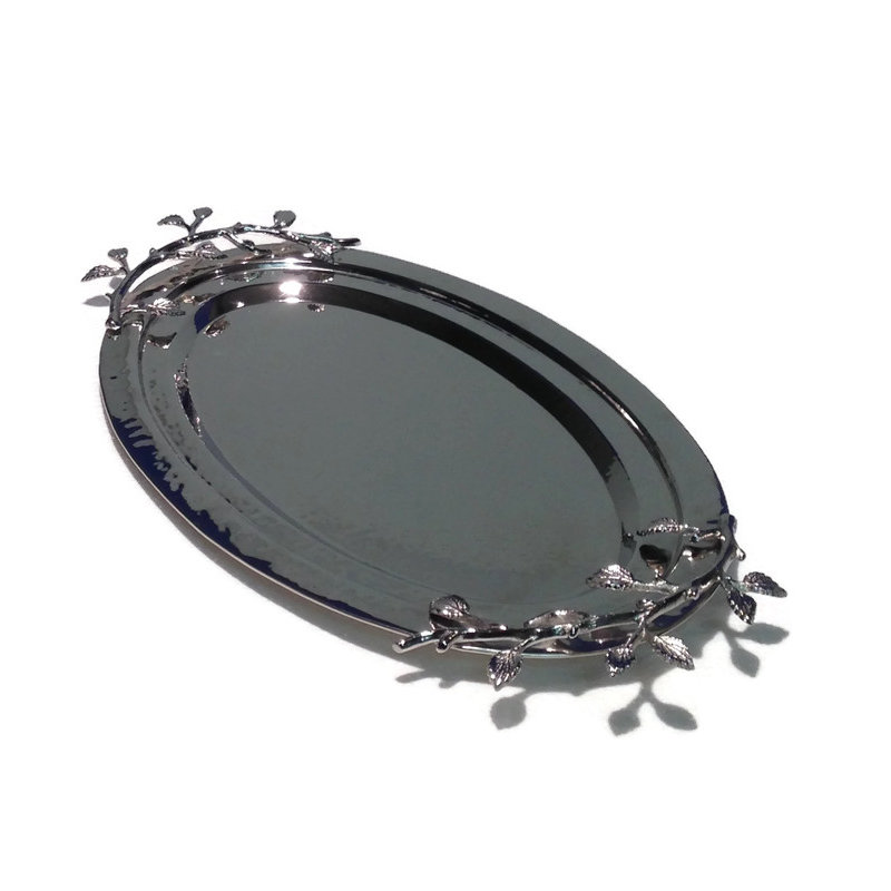 Plateau ovale feuille Riddick