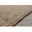 Tapis transitionnel brun clair en laine crocheté à la main-1110793773