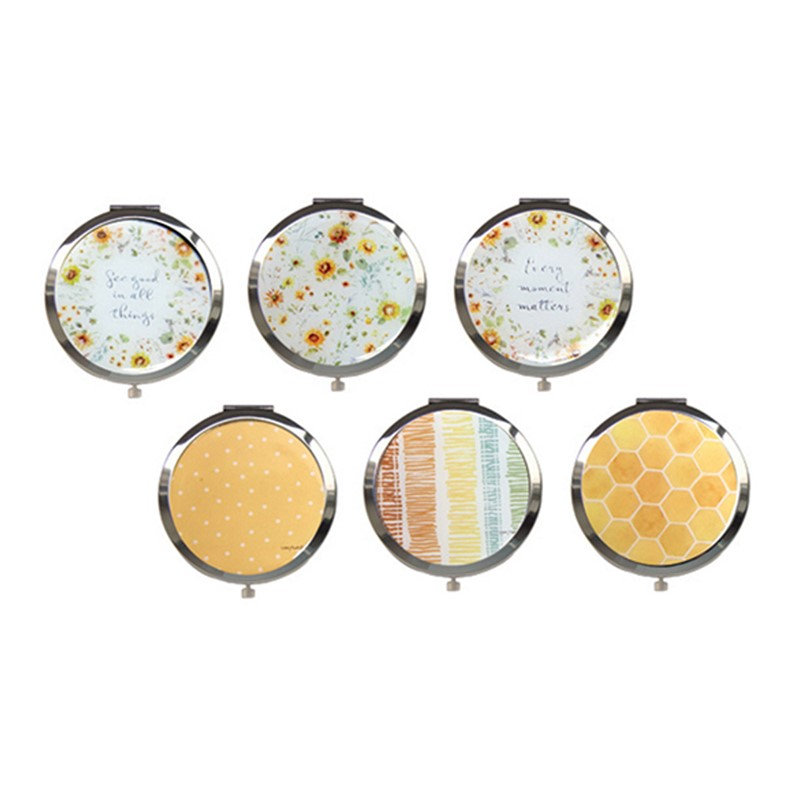  Ensemble de miroirs jaunes compacts 18 - 5 "x 2,75"