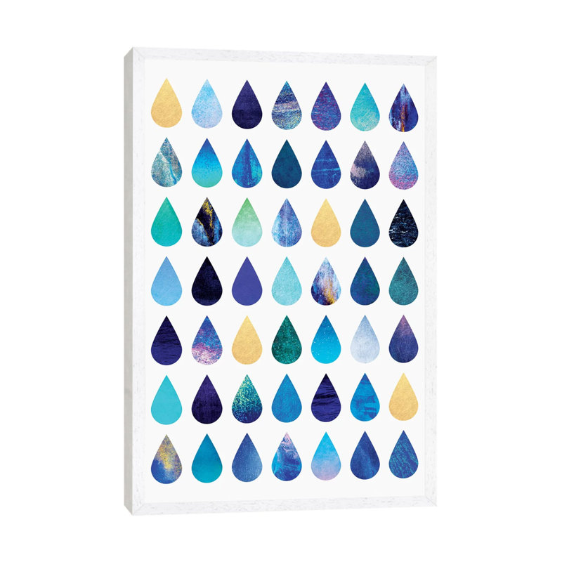 Rain - Floater Frame Print on Canvas, 101.6 cm H x 66.04 cm W, White Framed 