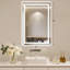 Miroir de salle de bain super lumineux et lumineux à DEL avec éclairage à 3 couleurs avec anti-buée avec garantie UL, RoHS, ETL-1024823620