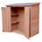 Cedar Wooden Heavy Duty Lean-To Storage Shed With Double Doors-93731819