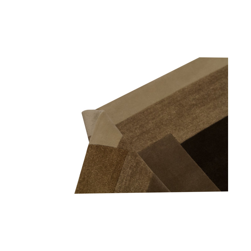 Hand-Knotted High-Quality Beige and Brown Area Rug
