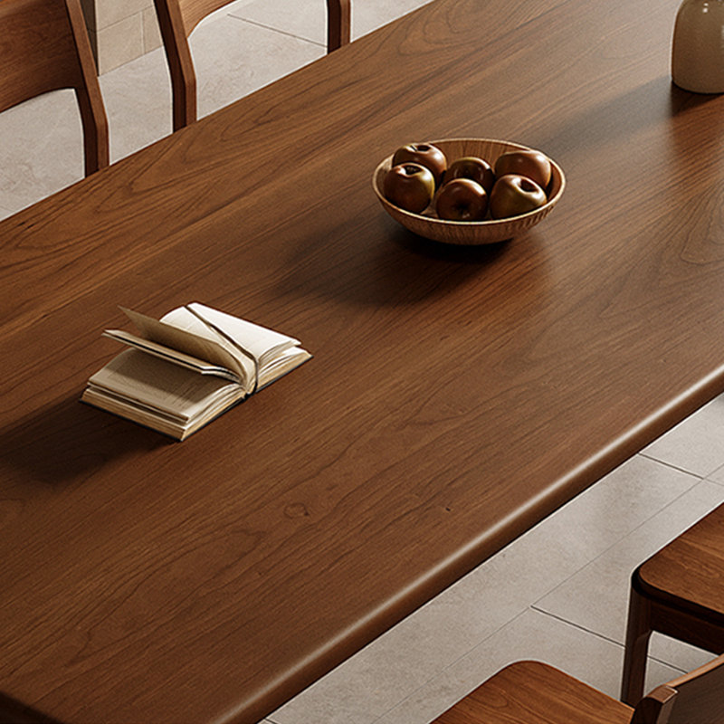 Sharnelle Cherry Solid Wood Top Dining Table, 29.5"H x 78.7"L x 31.5"W