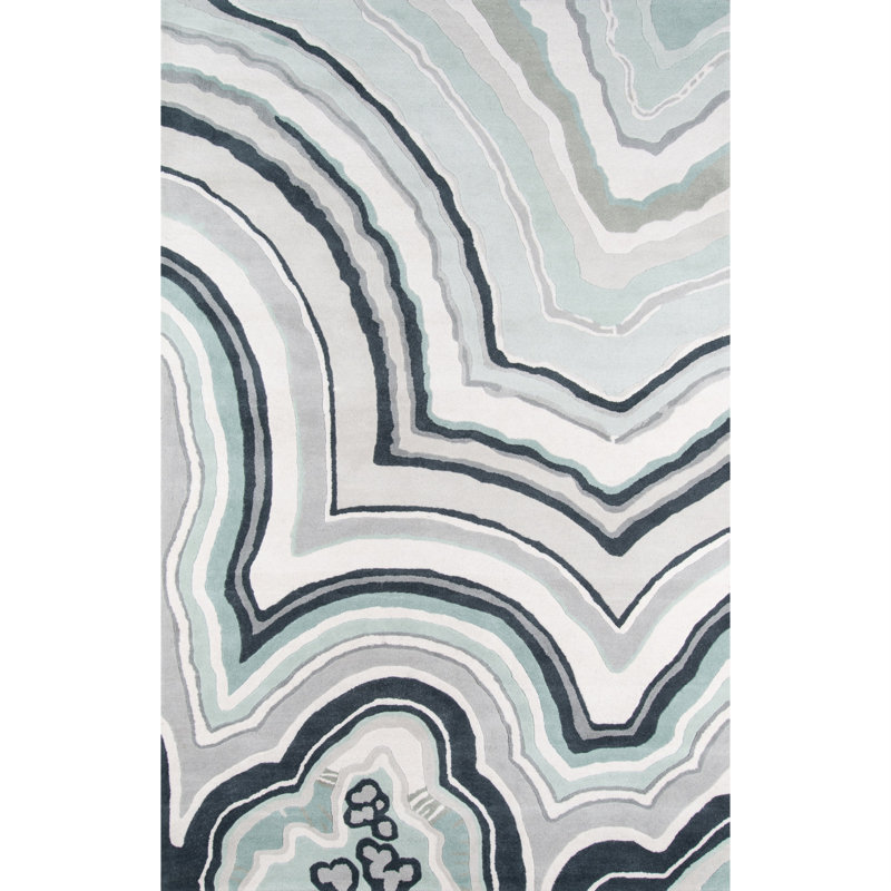 Calabasas Wool Abstract Indoor Rug, Rectangle 5' x 8'