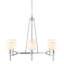 Lustre 6 lumières avec abat-jour tambour en tissu Voir ci-dessous-114491584
