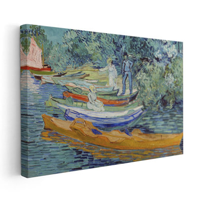 «Bank of the Oise at Auvers», 1890, reproduction d'art sur toile