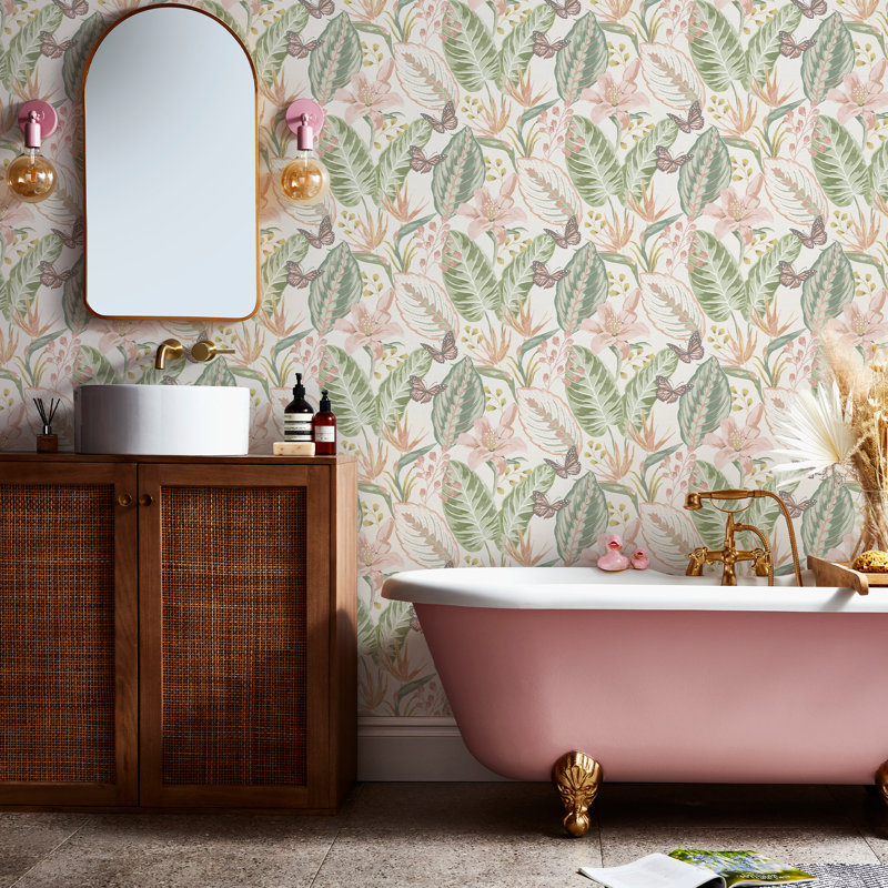 Floral Wallpaper Double Roll, Pastels