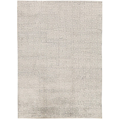 Tapis bleu noué à la main de haute qualité