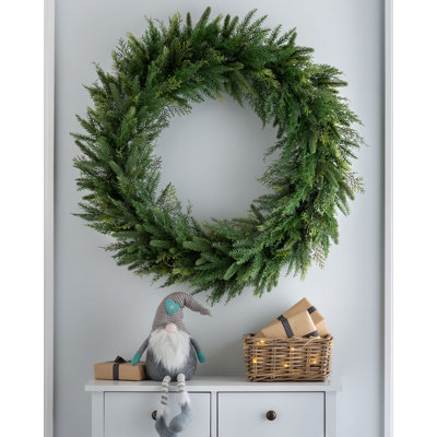 Faux Fir 100cm Wreath