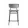 Fifties Upholstered Stool with Metal Frame
