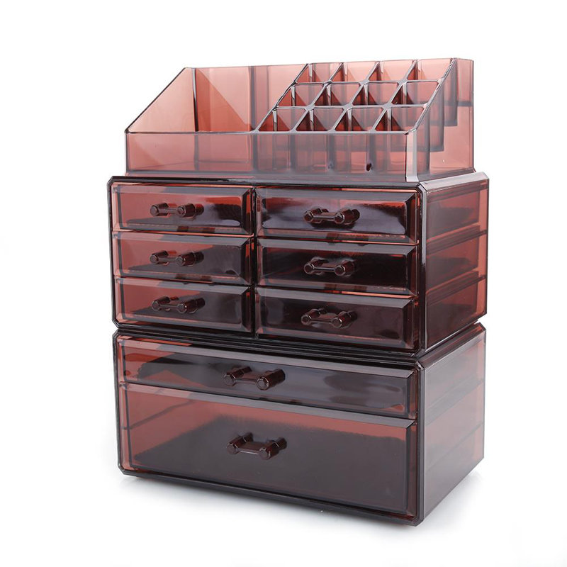 Rangement pour maquillage et bijoux Warnke, Brun