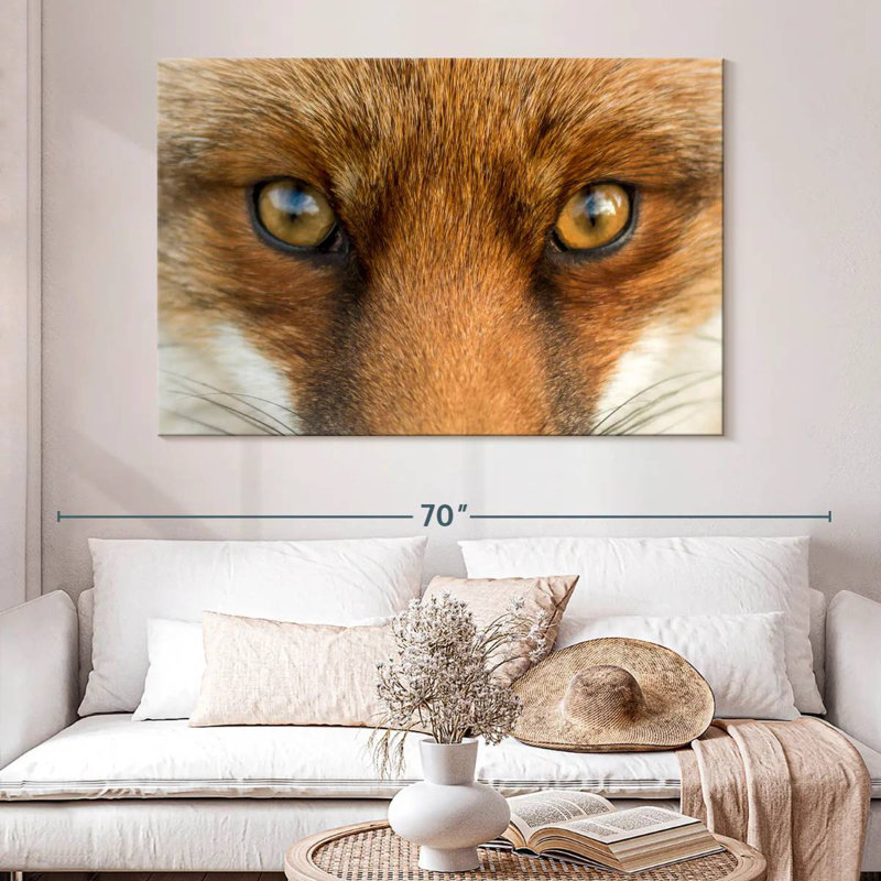 Amber Eyed Fox, 34" H x 51" W