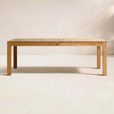 Tempo 87" Teak Patio Dining Table