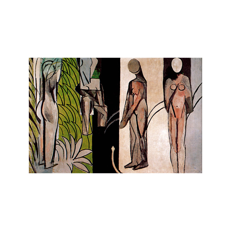 Bathers By A River by Henri Matisse - Painting on Canvas, 66.04 cm H x 45.72 cm W x 1.91 cm D, Wrapped Canvas