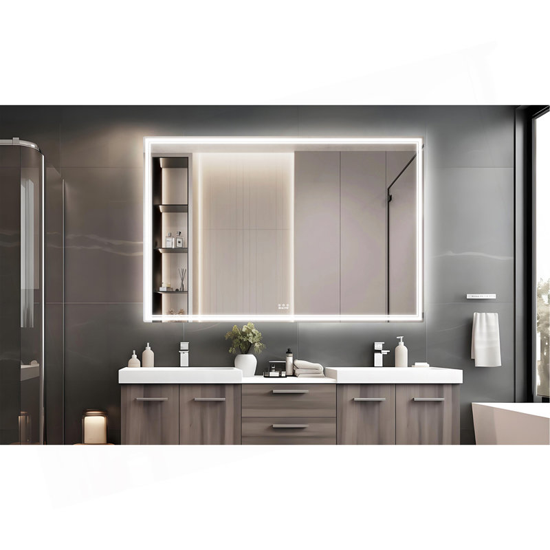 Miroir de salle de bain innovant avec fonctions avancées, design élégant et éclairage écoénergétique pour les maisons modernes