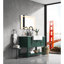 Grand miroir de salle de bain à DEL à brouillard à intensité variable 40 po x 24 po - 3 couleurs, mémoire, meuble-lavabo mural à intensité variable, choix de couleurs, fonction mémoire
