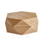 Table basse à rabat 36,09 po Polygon, finition naturelle, placage en bois massif de haute qualité, rangement dissimulé, sans assemblage, convient à la table de détente de chambre à coucher