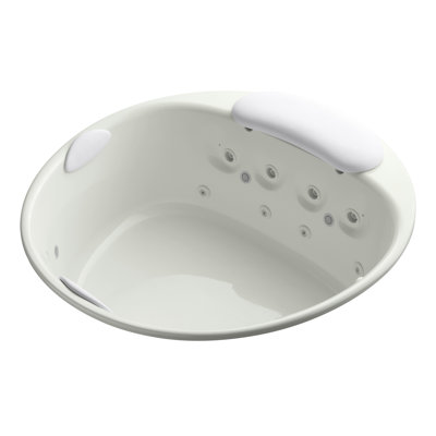 Baignoire en acrylique Ã  remous encastrable RiverBath de 167,6 cm x 167,6 cm, avec Ã©clairage et systÃ¨me de chauffage inclus