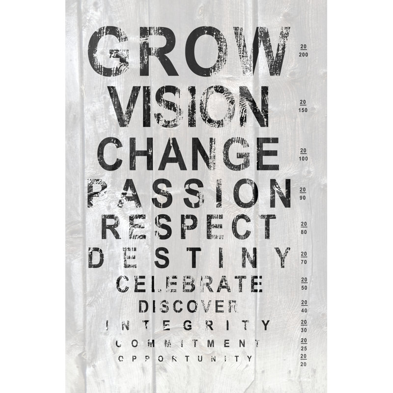 Eye Chart II, 122cm H x 81cm W x 3.8cm D