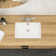 18 In. Undermount Rectangle Porcelain Vanity Bathroom Sink In White Ceramic With Overflow