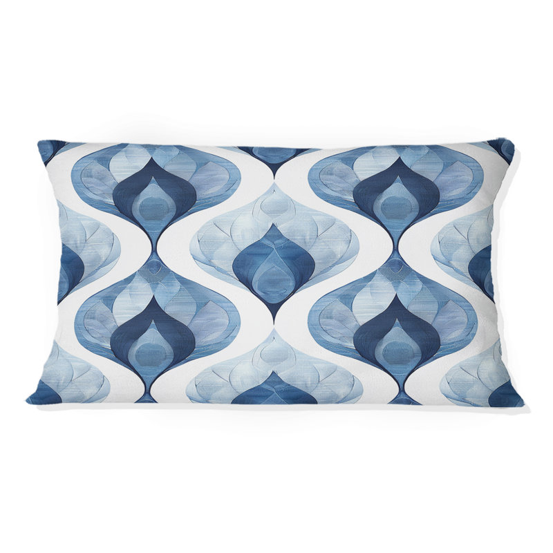 Coussin lombaire moderne bleu Ogee Patten I - bleu