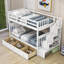 Lit superposé simple au-dessus de simple en bois avec 3 tiroirs-1431328748