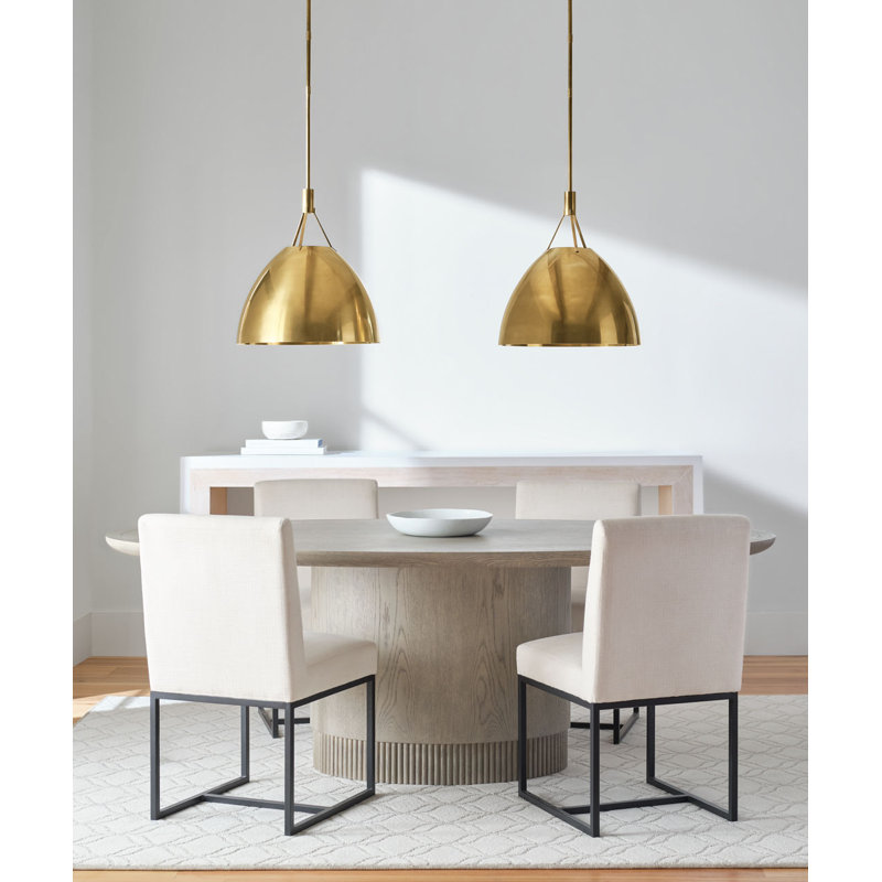 Sospeso 1 - Light LED Pendant, Natural Brass