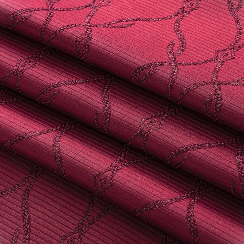 Rideau en polyester Archer-James, L 54 po x L 63 po, Rouge