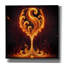 «Wine Glass Flame Abstract» par Rey Klimt, art mural sur toile-926413883