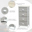 Pegues 45cm W Metal Bedside Table