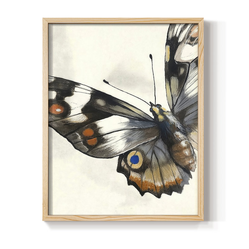 ANIMALS Series CCCLX Framed Print - Solid Wood, 11" H x 9" W