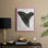 «Watercolor Sharks Tooth I», reproduction encadrée - bois massif