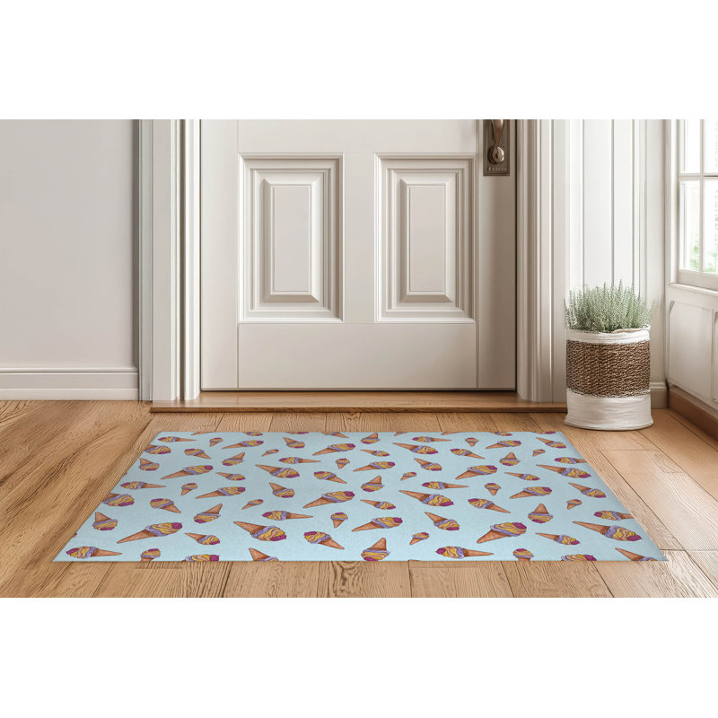 Crème glacée d'été, L 60 po x L 84 po, Bleu nuage