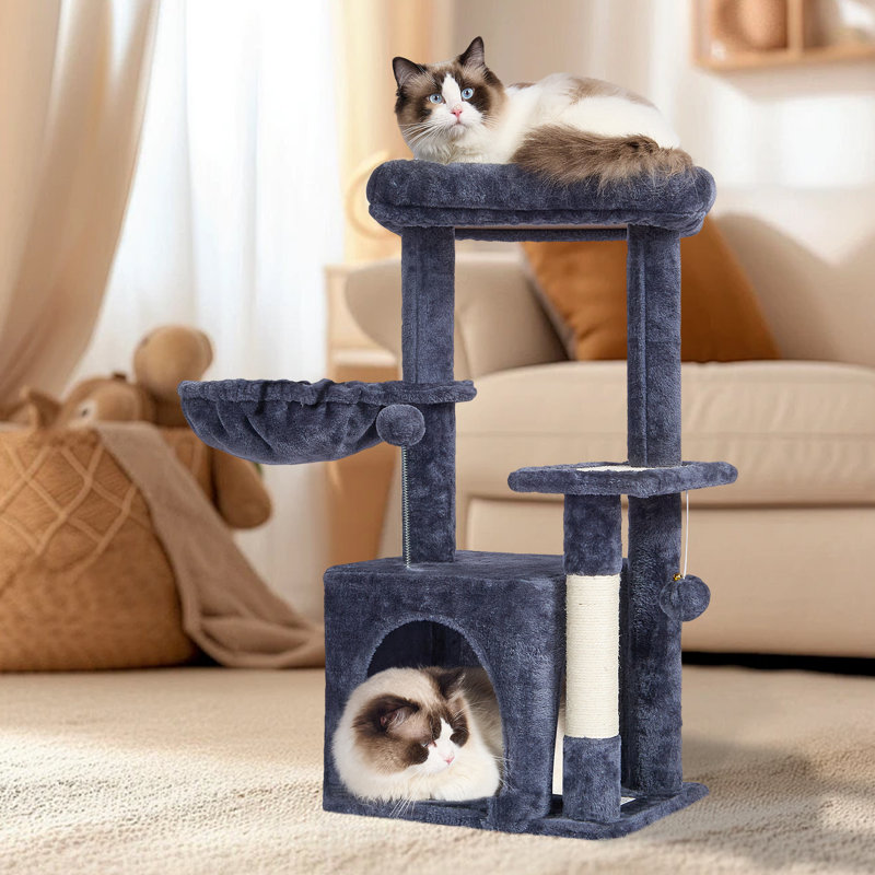 78.7cm H Cat Tree, Dark Grey