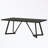 Rectangular Dining Table with Heavy-Duty Metal Frame