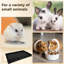 Tapis de cage de hamster noir imperméable en PVC noir, coussin de fond de cage de petit animal de compagnie réutilisable et lavable