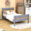 Lit simple avec tête et pied de lit-681261522