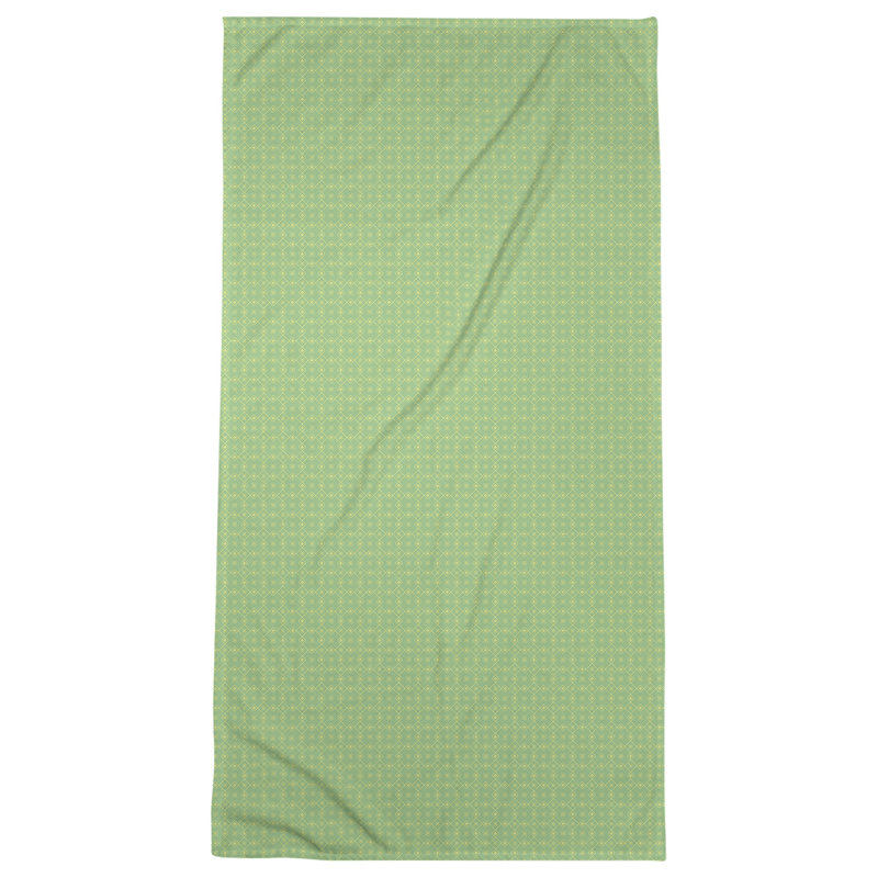 Serviette de bain napperon, Vert/jaune
