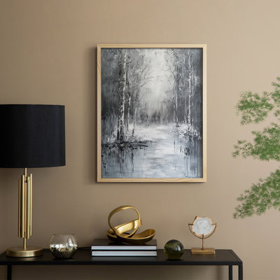 «LANDSCAPES Series Lxxxvi», reproduction encadrée - bois massif