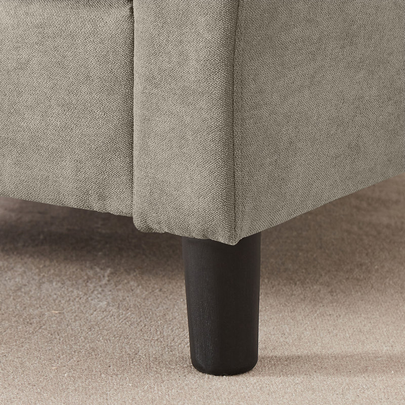 Fauteuil d'appoint l 34,65 po Danaysha, Beige