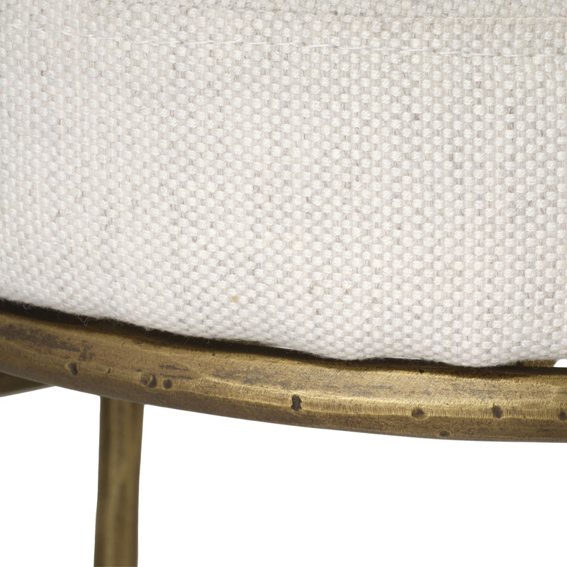 Asteria Iron Counter Stool, Antique Brass, Antique Brass